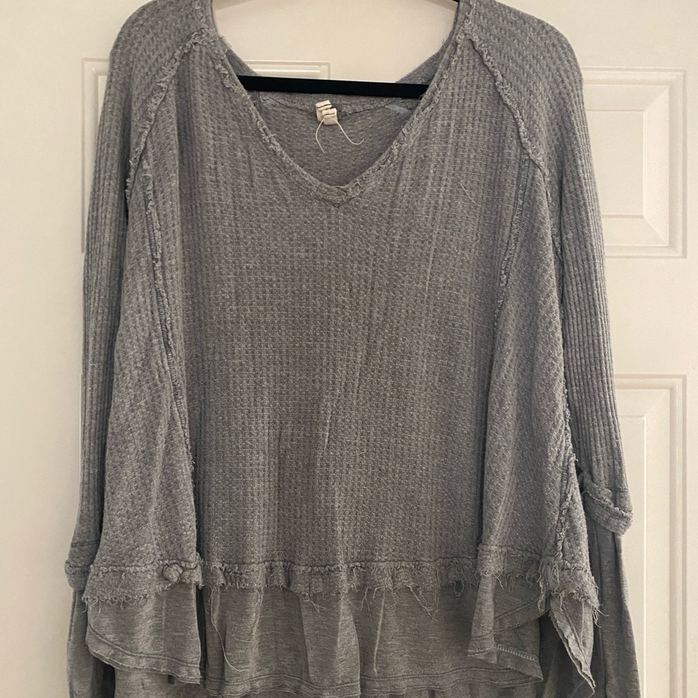 Long sleeve waffle tee